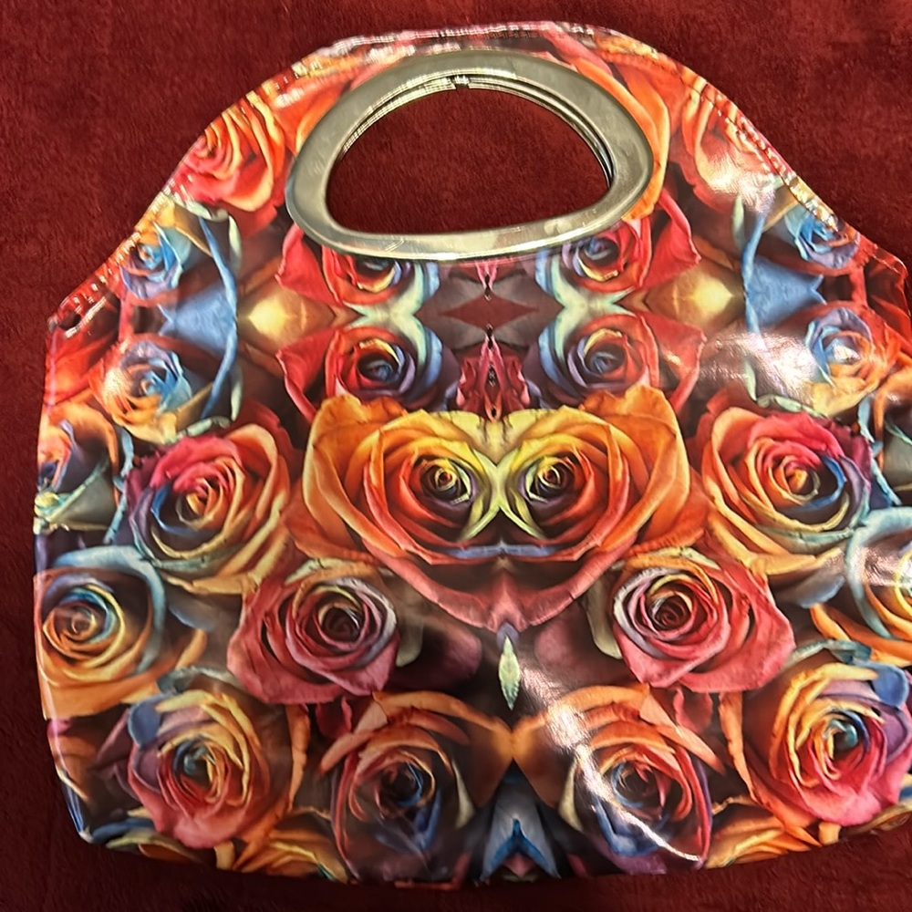 women’s flower colorful hand purse